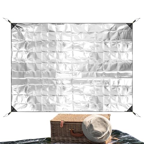 Waterproof Camping Mat, Camping Mat Foam Foil, Aluminum Foil Foam Sleeping Pad, Double-Sided Waterproof Thermal Insulating Tent Pad, Ideal for Camping, Outdoor Picnic, and Hiking von Veasbuu