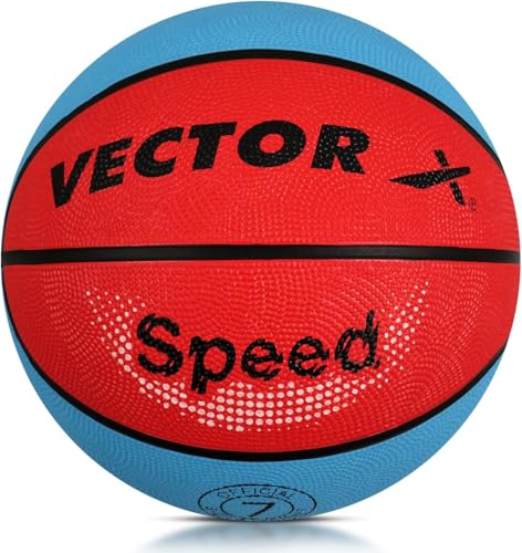 Vector X Speed Basketball | Color: Sky Blue | Size: 7 | for Men & Boys | Material: Rubber | Outdoor & Indoor Game Play | Ultra Durable Stability Vector X Speed Basketball | Color: Sky Blue | Size: 7 | for Men & Boys | Material: Rubber | Outdoor & Indoor Game Play | Ultra Durable Stability von Vector X
