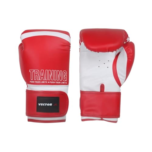 Vector X Training Boxing Gloves | Color: Red | Size: 12 Oz | for Men & Boys | Material: PU | Ideal for Boxing, MMA, Muay Thai, and Heavy Bag Training Vector X Training Boxing Gloves | Color: Red | Size: 12 Oz | for Men & Boys | Material: PU | Ideal for Boxing, MMA, Muay Thai, and Heavy Bag Training von Vector X