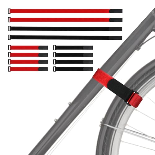 12 -pcs Verstellbarer Fahrradregal -Gurt wiederverwendbares Hakenschleifen von Veesper