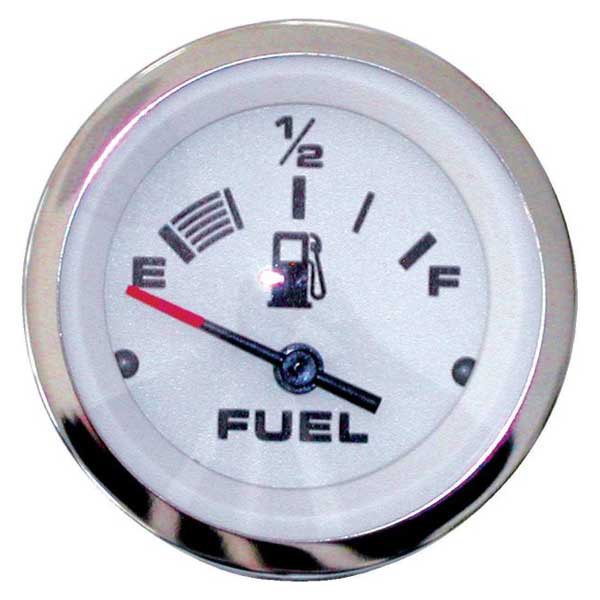 Veethree Lido Pro Fuel Level Gauge Silber 52 mm von Veethree