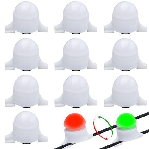 Bissanzeiger - Elektronisch Bissanzeiger Angeln, 10 Stück Empfindsame Elektronischer Bissanzeiger mit LED Leuchtanzeiger, Fischbissanzeiger, Fischbissalarm für Fischerei Angeln Bissanzeiger - Elektronisch Bissanzeiger Angeln, 10 Stück Empfindsame Elektronischer Bissanzeiger mit LED Leuchtanzeiger, Fischbissanzeiger, Fischbissalarm für Fischerei Angeln von Vegena