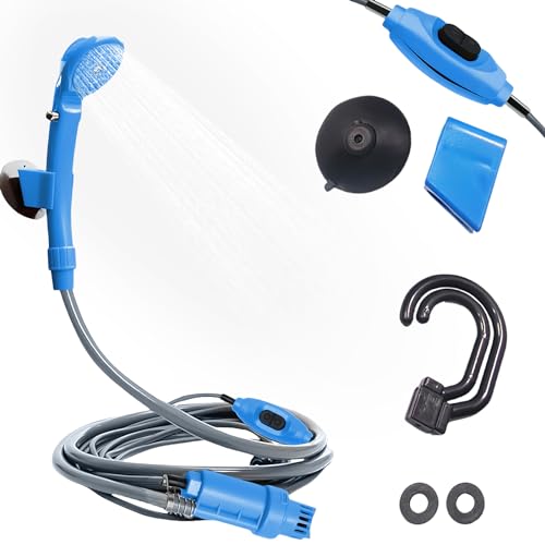 Vegena Tragbare Campingdusche - Camping Dusche mit Duschkopf Duscheschlauch, Dusche für Camping, Tragbare Dusche, Camping Dusche Outdoor für Reisen Camping Garten Strand Vegena Tragbare Campingdusche - Camping Dusche mit Duschkopf Duscheschlauch, Dusche für Camping, Tragbare Dusche, Camping Dusche Outdoor für Reisen Camping Garten Strand von Vegena