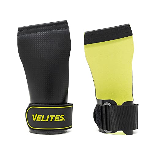 Velites I Crossfit Quad Ultra Magnesiumfreie Handschuhe I Für Crosstraining oder Gymnastik Athleten I Verbessern Sie Ihre Ergebnisse und erreichen Sie Ihre Ziele I Größe L, Schwarz von Velites