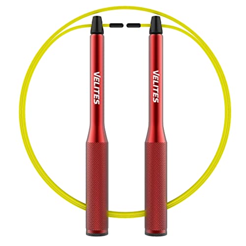 Velites Springseil Sport Fire 2.0 Ideal für Crossfit, Fitness, Boxen - Profi Springseil für Double Unders - Eloxiertes Aluminium von Velites