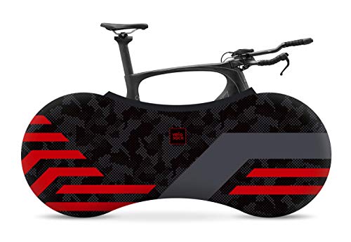Velo Sock Unisex – Erwachsene Red Lines Bike Cover, One Size Velo Sock Unisex – Erwachsene Red Lines Bike Cover, One Size von Velo Sock