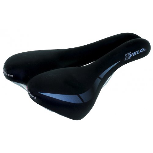 Velo, schwarz Wide:Channel Touringsattel, Fahrradsattel, O-Zone Full Cut, Wide Channel, ARC-TECH gefederter Stützpunkt, D2 Konstruktion/Einlage, 250x168mm, 168 mm Velo, schwarz Wide:Channel Touringsattel, Fahrradsattel, O-Zone Full Cut, Wide Channel, ARC-TECH gefederter Stützpunkt, D2 Konstruktion/Einlage, 250x168mm, 168 mm von VELO