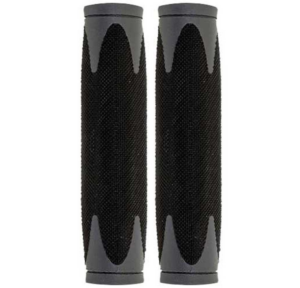 Velo Fahrradlenkergriff Velo Griffe D2 130mm Paar schwarz grau Fahrrad Velo Fahrradlenkergriff Velo Griffe D2 130mm Paar schwarz grau Fahrrad von Velo