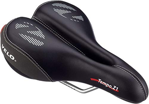 Velo Herren Trekking Sattel Tempo - Z1, Schwarz, 260x170 mm von Point