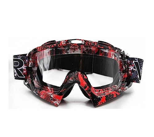 Vemar Motorradbrillen Motocross Brille Maske Enduro UV-Schutz, Skibrille Snowboard Brille Anti-Kratz Winddicht (Transparente Linsen, Mod.1) Vemar Motorradbrillen Motocross Brille Maske Enduro UV-Schutz, Skibrille Snowboard Brille Anti-Kratz Winddicht (Transparente Linsen, Mod.1) von Msport