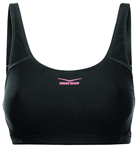 Venice Beach Damen Oberteil Nicole Sport-BH, Black, L von Venice Beach