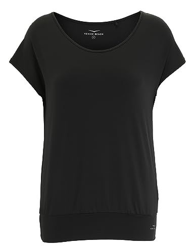Venice Beach Sport-T-Shirt für Damen mit lockerer Schnittform und Bund am Saum RIA XS, Black von Venice Beach