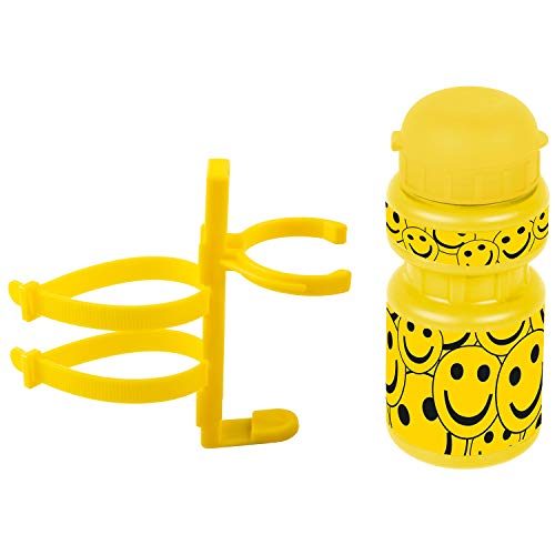 Ventura Unisex – Babys PBO 300 Smile Kindertrinkflasche mit Halter, gelb von Ventura