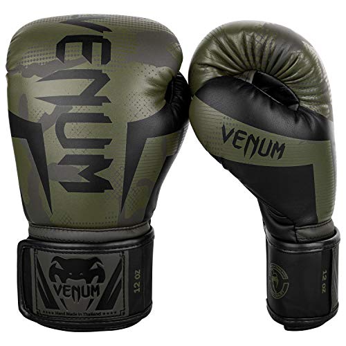 Venum, Elite Boxhandschuhe, Unisex Erwachsene, 16 Oz, Khaki Camo von Venum