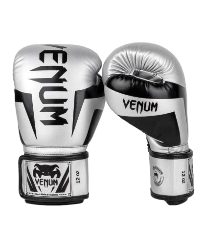 Venum, Elite Boxhandschuhe, Unisex Erwachsene, 16 Oz, Silber/Schwarz Venum, Elite Boxhandschuhe, Unisex Erwachsene, 16 Oz, Silber/Schwarz von Venum