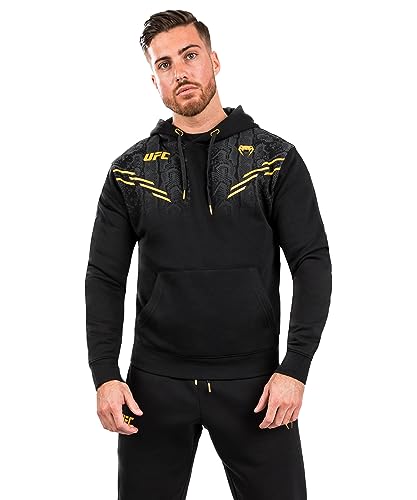 Venum, UFC Adrenaline by Venum Replica Herren Pullover Hoodie, Herren, L, Schwarz/Gold von Venum