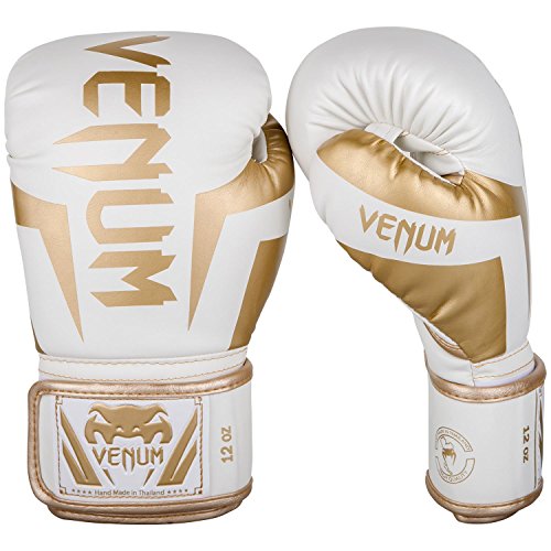 Venum, Elite Boxhandschuhe, Unisex Erwachsene, 16 Oz, Weiß/Gold Venum, Elite Boxhandschuhe, Unisex Erwachsene, 16 Oz, Weiß/Gold von Venum