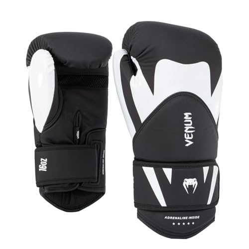 Venum, Challenger 4.0 Boxhandschuhe, Unisex Erwachsene, 10 Oz, Schwarz/Weiß von Venum