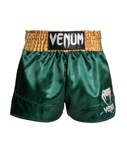 Venum Herren Classic Muay Thaibox Shorts, Grün/Gold/Weiß, S Slim Kurz EU Venum Herren Classic Muay Thaibox Shorts, Grün/Gold/Weiß, S Slim Kurz EU von Venum