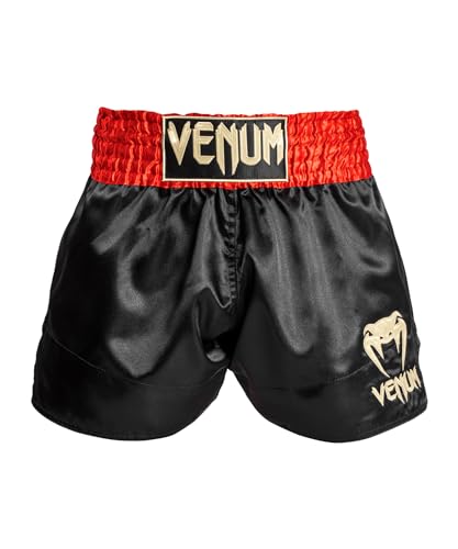 Venum Herren Classic Muay Thaibox Shorts, Rot/Schwarz/Gold, XXL Slim Kurz EU Venum Herren Classic Muay Thaibox Shorts, Rot/Schwarz/Gold, XXL Slim Kurz EU von Venum