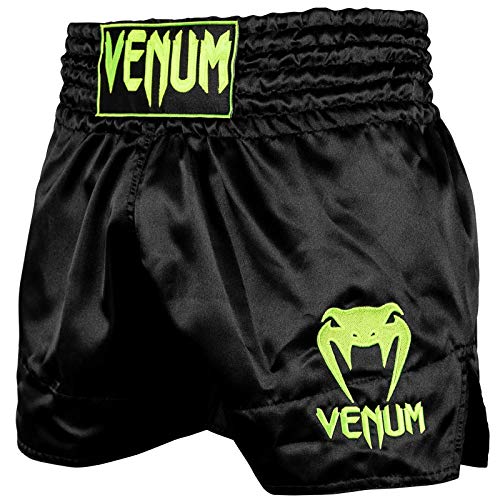 Venum Classic Thai-Boxshorts - Schwarz/Neogelb - XS von Venum