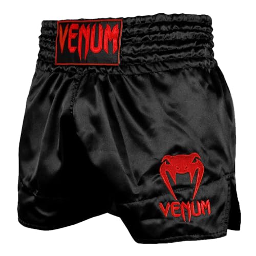 Venum Classic Thaibox Shorts, Schwarz/Rot, XL von Venum