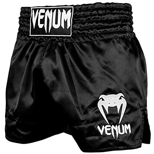 Venum Unisex Classic Thaibox Shorts, Schwarz/Weiss, L EU von Venum