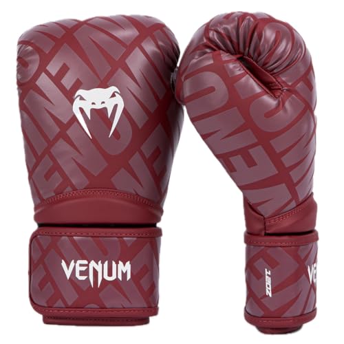 Venum, Contender 1.5 XT Boxhandschuhe, Unisex Erwachsene, 12 Oz, Burgunderrot/Weiß von Venum