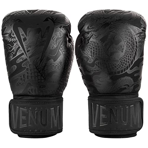 Venum Dragon's Flight Boxhandschuhe - Schwarz/Schwarz - 16 Oz von Venum