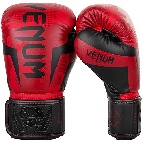 Venum Unisex Venum Elite Boxing Gloves Boxhandschuhe, Rot Camo, 12 Oz EU von Venum