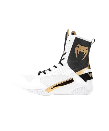 Venum Elite Boxschuhe - Weiß/Schwarz-Gold von Venum