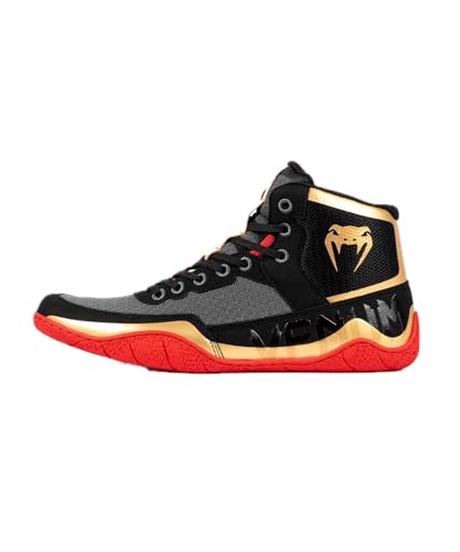 Venum Elite Wrestling-Schuhe - Schwarz/Gold/Rot - 37.5 von Venum