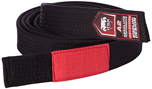 Venum Unisex Erwachsene Gürtel Brazilian Jiu-Jitsu Belt, Schwarz, A2 von Venum