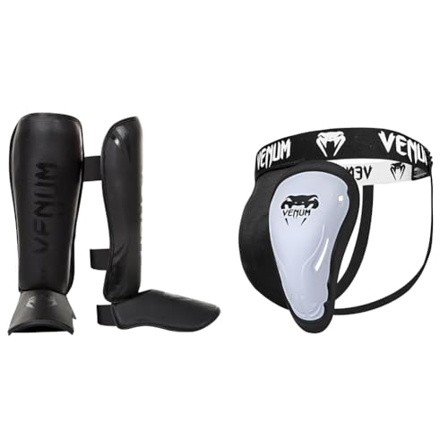Venum Erwachsene Schienbeinshoner Challenger 2.0, Schwarz/Matt, XL, 2050-114 & Unisex dyb beskyttelse udfordring Tiefschutz, Schwarz/Weiß, XL EU Venum Erwachsene Schienbeinshoner Challenger 2.0, Schwarz/Matt, XL, 2050-114 & Unisex dyb beskyttelse udfordring Tiefschutz, Schwarz/Weiß, XL EU von Venum