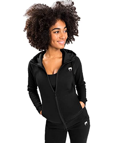 Venum Damen Essential Hoody Kapuzenpullover Mit Reißverschluss, Schwarz, XS EU von Venum