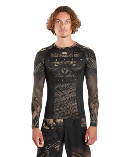 Venum Gorilla Jungle Rashguard Langarm - Schwarz/Sand - M von Venum