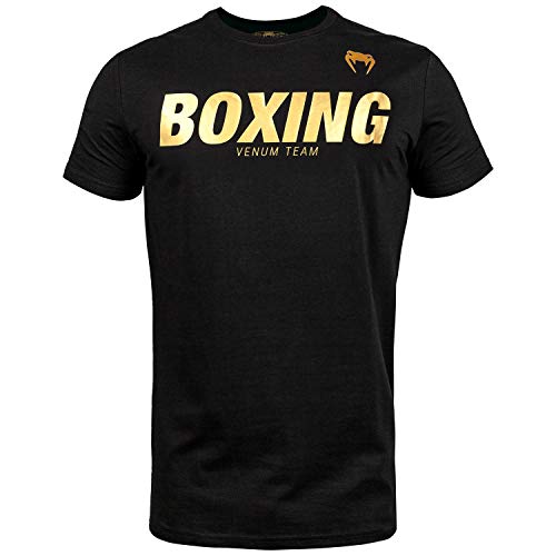 Venum Herren Boxing VT T-Shirts, Schwarz/Gold, S von Venum