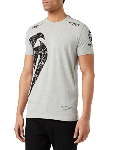 Venum Herren T-shirt Giant T shirt, Grau/Schwarz, L EU von Venum