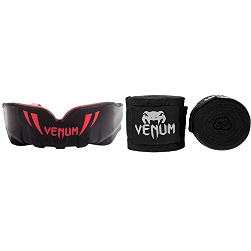 Venum Kinder Challenger Kinder Zahnschutz, Schwarz Rot, Einheitsgröße EU & Erwachsene Bänder Kontact Handgelenk und Armschoner, Schwarz, 2,5m Venum Kinder Challenger Kinder Zahnschutz, Schwarz Rot, Einheitsgröße EU & Erwachsene Bänder Kontact Handgelenk und Armschoner, Schwarz, 2,5m von Venum