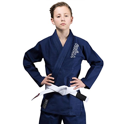 Venum, Contender Kinder BJJ Kampfanzug (Free Weiß belt included), Unisex Kinder, C0, Marineblau Venum, Contender Kinder BJJ Kampfanzug (Free Weiß belt included), Unisex Kinder, C0, Marineblau von Venum
