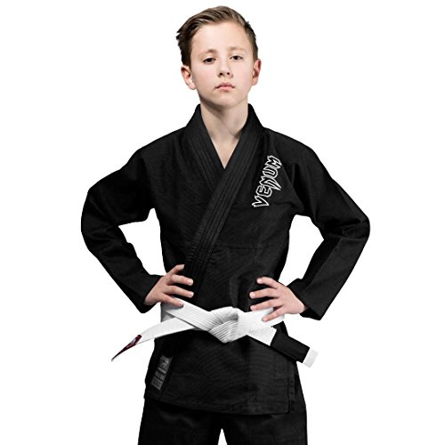 Venum, Contender Kinder BJJ Kampfanzug (Free Weiß belt included), Unisex Kinder, C0, Schwarz Venum, Contender Kinder BJJ Kampfanzug (Free Weiß belt included), Unisex Kinder, C0, Schwarz von Venum