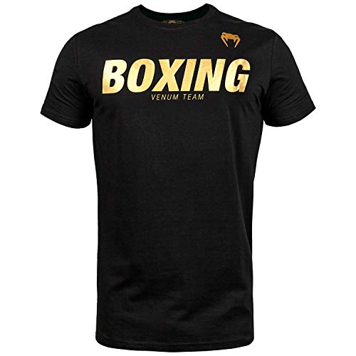 Venum Herren Boxing VT T-Shirts, Schwarz/Gold, M von Venum
