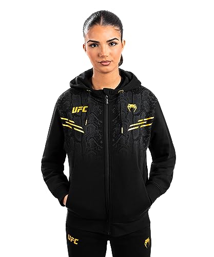 Venum, UFC Adrenaline by Venum Replica Damen Zip Hoodie, Damen, S, Schwarz/Gold Venum, UFC Adrenaline by Venum Replica Damen Zip Hoodie, Damen, S, Schwarz/Gold von Venum