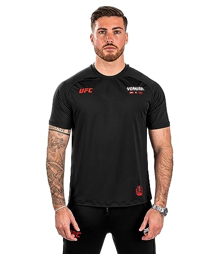 Venum UFC Adrenaline Herren Fight Week Dry-Tech T-Shirt - Schwarz - S von Venum