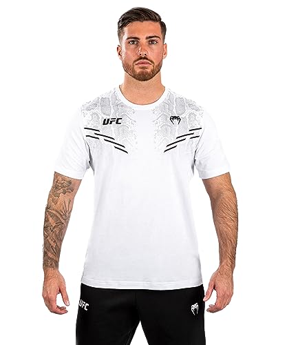Venum UFC Adrenaline Herren Replica Kurzarm-T-Shirt - Weiß - M von Venum
