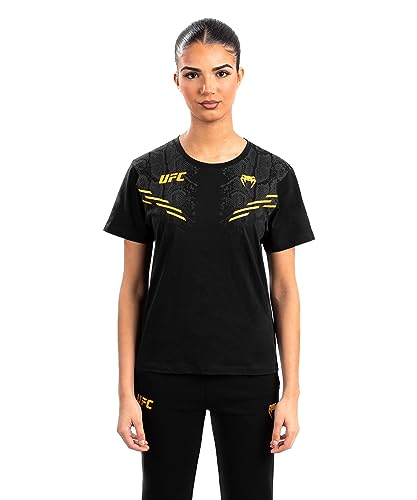 Venum, UFC Adrenaline by Venum Replica Damen Kurzarm T-shirt, Damen, XS, Schwarz/Gold Venum, UFC Adrenaline by Venum Replica Damen Kurzarm T-shirt, Damen, XS, Schwarz/Gold von Venum