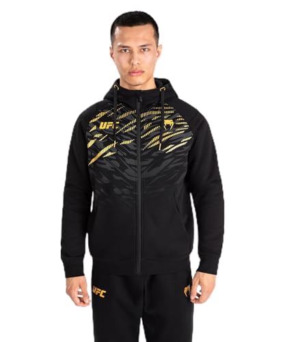 Venum Herren Mens Replica Zip Hoodie Sweatshirt, Schwarz/Gold, L EU Venum Herren Mens Replica Zip Hoodie Sweatshirt, Schwarz/Gold, L EU von Venum