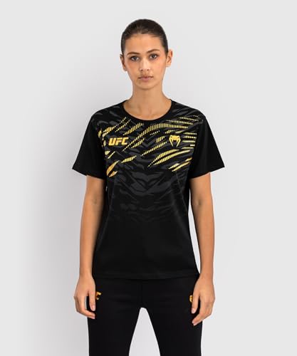 Venum Damen Women's Replica Short Sleeve T-Shirt, Schwarz/Gold, XS EU von Venum