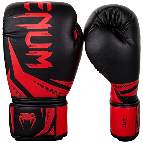 Venum Unisex Challenger 3.0 Boxhandschuhe, Black/Red, 10 Oz EU von Venum