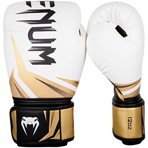 Venum Unisex Challenger 3.0 Boxhandschuhe, White/Gold, 10 Oz EU von Venum